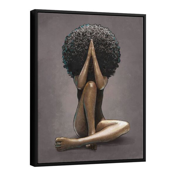 Quadro Decorativo Rainha Africana 100x76 Cm | Com Moldura Pre